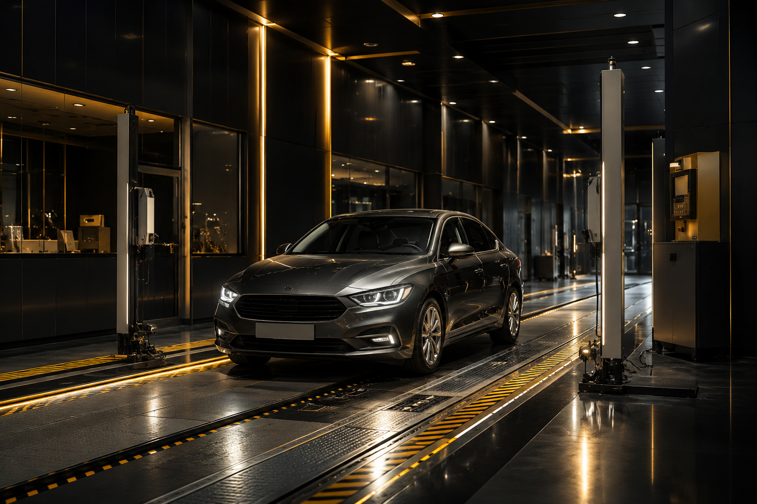 Sedan inspection at Beriman Gold