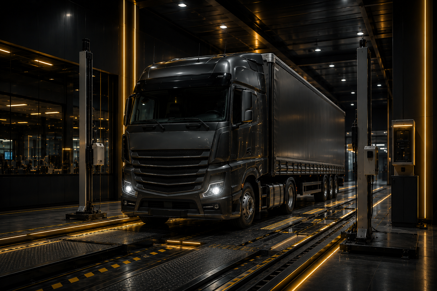 Truck inspection at Beriman Gold