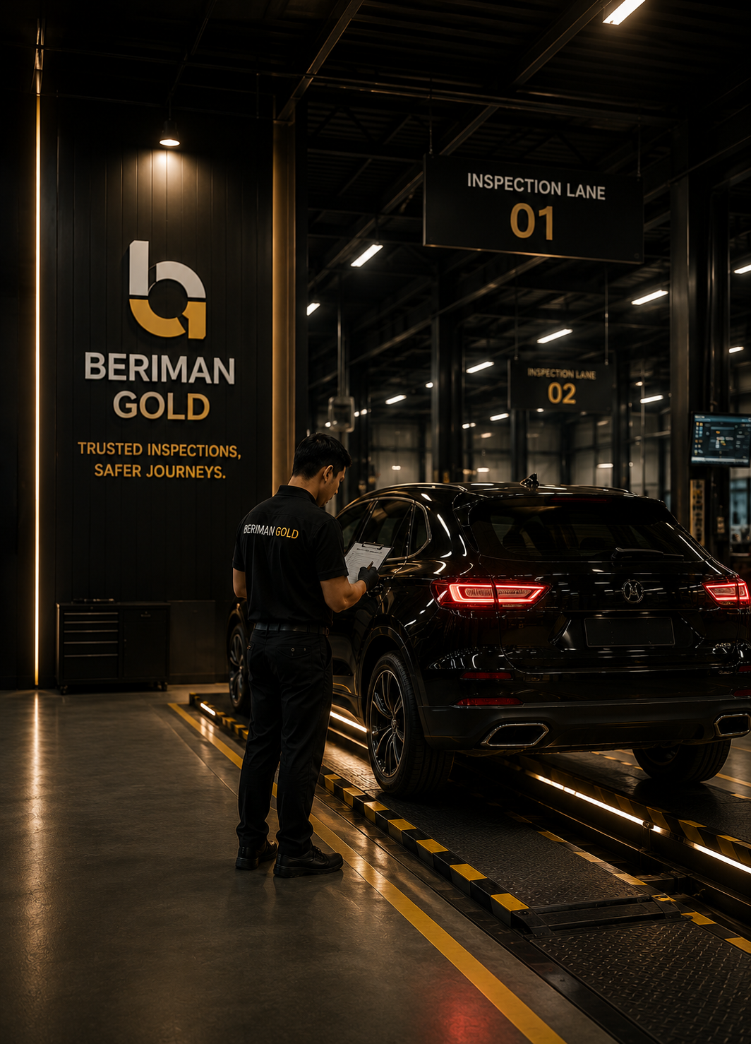 Professional vehicle inspection at Beriman Gold